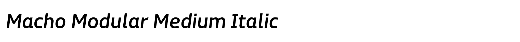 Macho Modular Medium Italic image